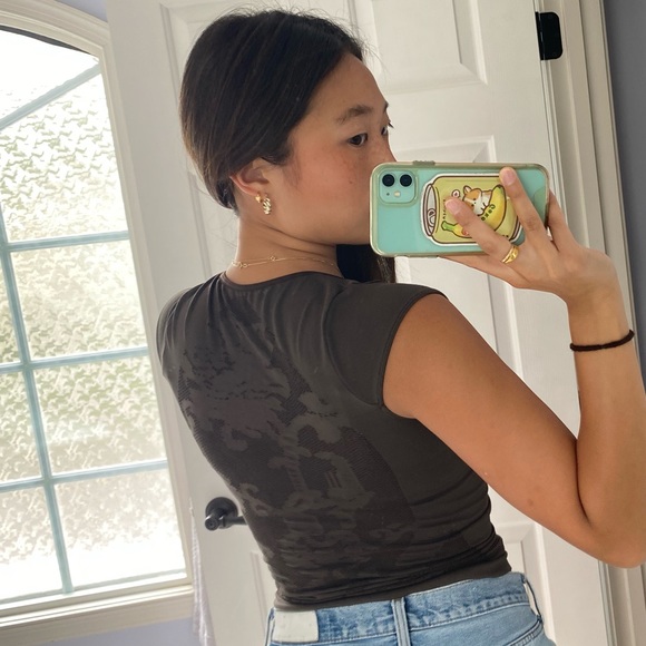 Les Petites Bombes stretchy jersey top - Picture 6 of 6